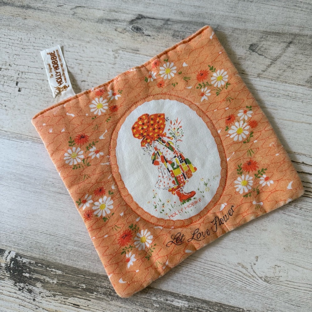 Vintage Muted Orange Holly Hobby Hot Pad Pot Holder ~ American Greetings - Picture 4 of 10